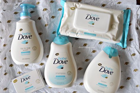 NEW Baby Dove Product Line Giveaway - About a Mom Dove Baby Products, Baby Dove Products, Dove Products Aesthetic, Johnsons Baby Products, Dove Products, Mini Cosmetics, Baby Care Products, Newborn Baby Care, Baby Bar