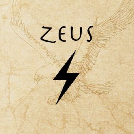 Greek Mythology Olympus, Greek Mythology Percy Jackson, Percy Jackson Zeus, Zeus Symbol, Greek Art Tattoo, Books Like Percy Jackson, Percy Jackson Heroes Of Olympus, Greek God Tattoo, Goddess Symbols