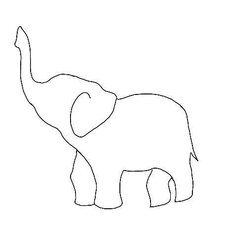 Easy Drawings Elefant, Elefant Drawings Simple, Easy To Draw Elephant, Elephant Sketch Tattoo, Elephant Tattoos Outline, Simple Elephant Tattoo Outline, Simple Animal Outlines, Elephant Doodle Simple, Easy Elephant Drawing Simple