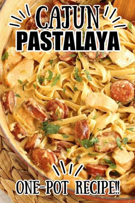 Cajun Pastalaya, One Pot Cajun Pasta, Pastalaya Recipe, Jambalaya Pasta, Pasta Cajun, Top Recipes On Pinterest, Love Bakes Good Cakes, Pasta Food Recipes, Pasta Recipes Alfredo