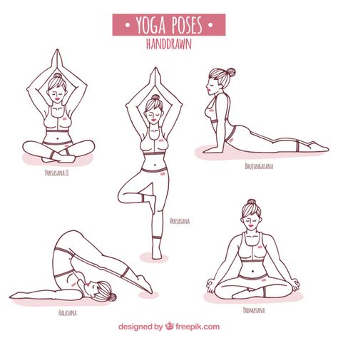 Simple Yoga Poses For Beginners, Simple Yoga Poses, Poses For Beginners, Simple Yoga, Easy Yoga Poses, Drawing For Beginners, Yoga Poses For Beginners, Healthy Lifestyle Tips, Vector Hand