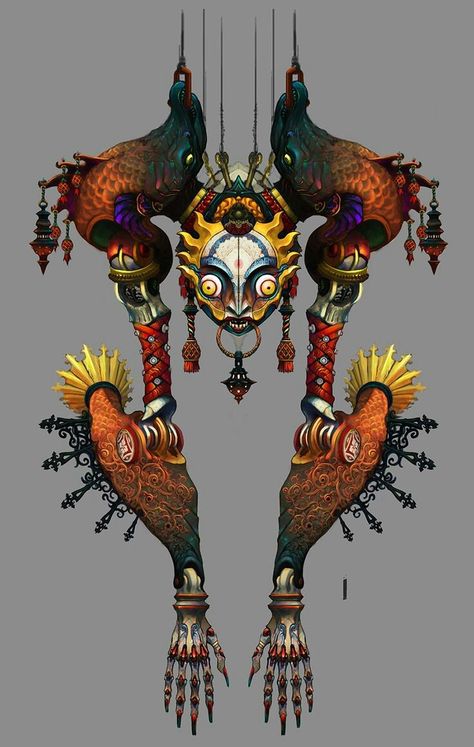 Puppet Concept Art, Puppeteer Art, Game Character Concept Art, Creepy Puppet, Castlevania Lords Of Shadow 2, Tato Maori, Character Bio, Lord Of Shadows, Shadow 2