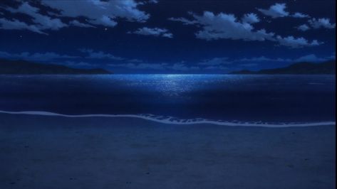 Stranger By The Shore, Gacha Backgrounds Outside, Anime Houses, Dark Beach, Ocean Shore, Ocean At Night, Ocean Backgrounds, Anime City, Water Background