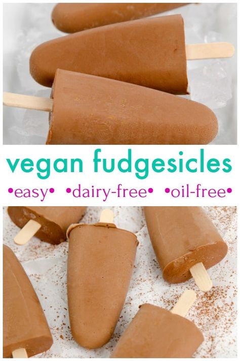 Delicious homemade vegan fudgesicles take just minutes to prepare, then into the freezer! They're dairy-free and gluten-free. Vegan Fudgesicles, Decadent Cheesecake, Recipe Cheesecake, Dessert Oreo, Homemade Snickers, Heath Bars, Cheesecake Dessert, Cookies Bars, Desserts Vegan