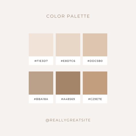 Beige Minimalist Color Palette Instagram Post - Templates by Canva Soft Beige Color Palette, Business Gcse, Beige Branding, Color Palette Instagram, Beige Colour Palette, Minimalist Color Palette, Palette Beige, Wall Colours, Beige Color Palette