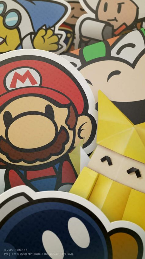 Paper Mario: The Origami King Retro Games Wallpaper, Mario Fan Art, Game Wallpaper Iphone, Mario Nintendo, Paper Mario, Super Mario Art, Nintendo Art, Mario Art, Mario And Luigi