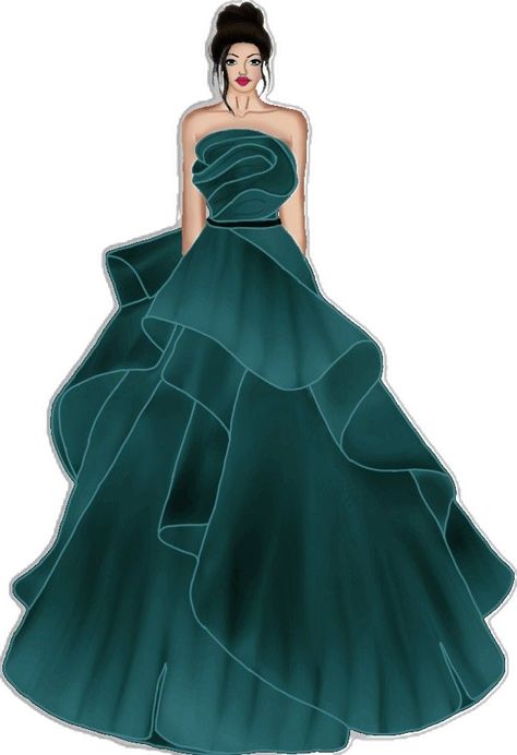 Ball Gown Fashion Illustration, Party Wear Dress Illustration, Party Wear Illustration, Frock Drawing, Bride Fashion Illustration, Fashion Designer Aesthetics, Fashion Illustration Poses, Fashion Design Classes, Arte Aesthetic