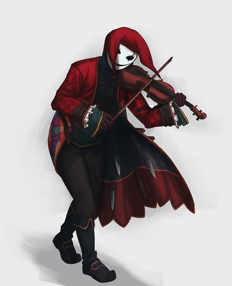 Evil Jester, Bard College, Darkest Dungeon, Dungeons And Dragons Characters, Dnd Art, D&d Dungeons And Dragons, Dungeons And Dragons Homebrew, Superhero Design, 판타지 아트