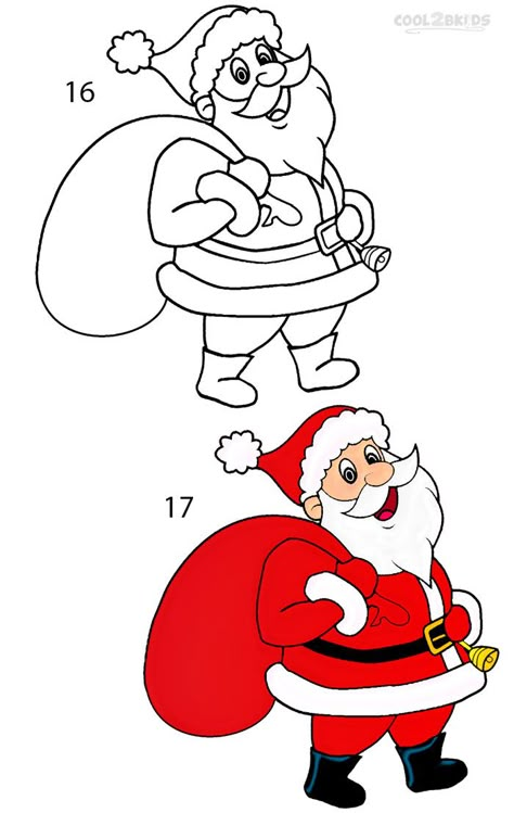 How to Draw Santa Clause Step 8 Santa Drawing Cute, How To Draw A Santa Claus, How To Draw Santa Claus, Christmas Drawing Santa Claus, Father Christmas Drawing, Cute Santa Drawing Easy, Christmas Santa Drawing, How To Draw Christmas, Santa Claus Drawing For Kids