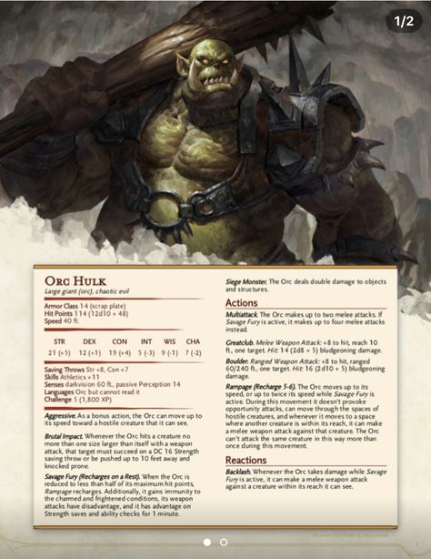 False Hydra Dnd, False Hydra, Dnd Orc, Dnd Stat Blocks, Dnd Enemies, Homebrew Monsters, 5e Monsters, Dnd Stats, Dnd Monster