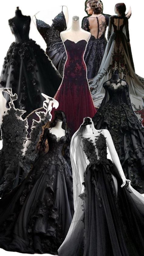 Ombre Wedding Dress, Black Wedding Gowns, Wedding Moodboard, Ombre Wedding, Wedding Mood Board, Wedding Plans, Black Wedding, Future Wedding, Wedding Stuff