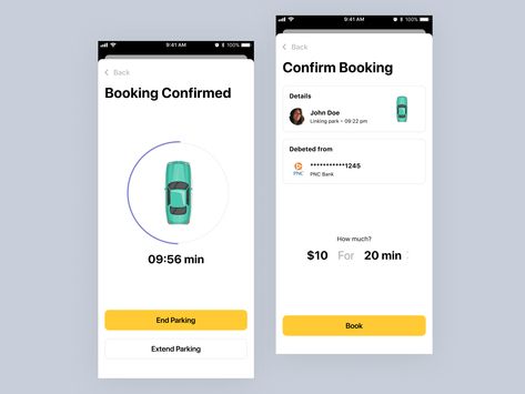 Car parking app design - Booking confirmation page by Sanket Booking Confirmation Design, Parking App, Linking Park, Confirmation Page, Car Parking, Page Design, App Design, Global Community, Creative Professional