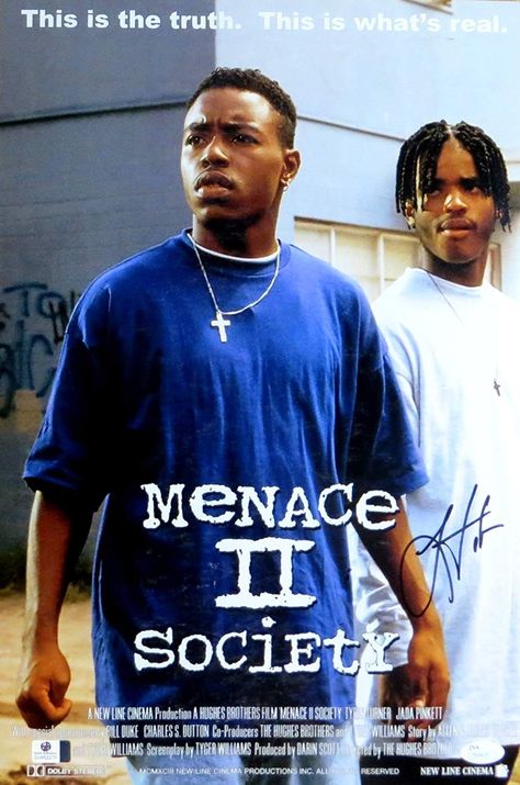 Menace To Society Wallpaper, O Dog Menace To Society, Tyrin Turner, Society Wallpaper, Menace Ii Society, Black Love Movies, Larenz Tate, Hip Hop Movies, Clifton Collins Jr