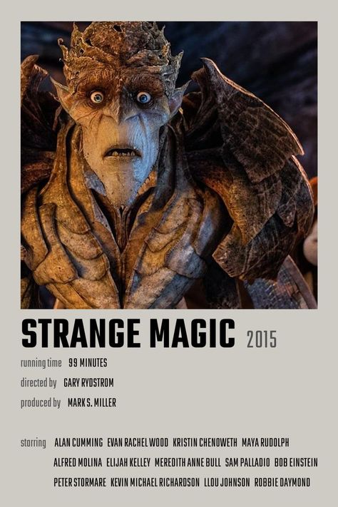 Strange Magic Movie, Up The Movie, Animated Movie Posters, Movies To Watch Teenagers, Strange Magic, Fandom Drawing, Girly Movies, Mazzy Star, Indie Movies