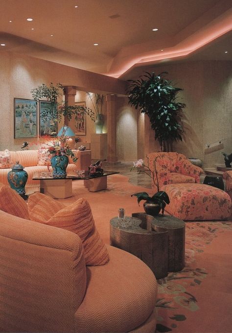 80s Living Room, 90s Interior Design, 1980s Interior, 90s Interior, 80s Interior Design, 80s House, 80s Room, 80s Home, 80s Interior