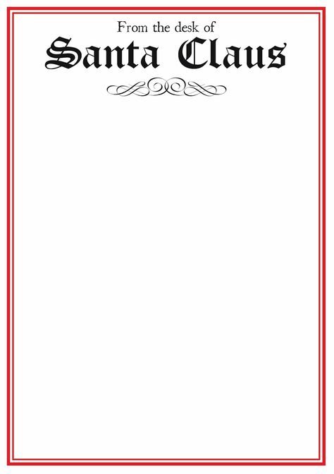 Free Santa letter template Santa Claus Letterhead, Santa Claus Letter Template, Free Santa Letter Template, Letter From Santa Template, Printable Letter From Santa, Santa Letterhead, Free Printable Santa Letters, Free Letters From Santa, Christmas Letter Template