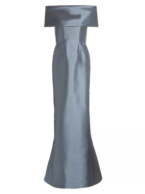 Shop Catherine Regehr Off-The-Shoulder Silk & Wool Gown | Saks Fifth Avenue Designer Evening Gowns, Heron Preston, Silk Wool, Designer Collection, Victoria Beckham, Sale Design, Saks Fifth, Saks Fifth Avenue, Evening Gowns