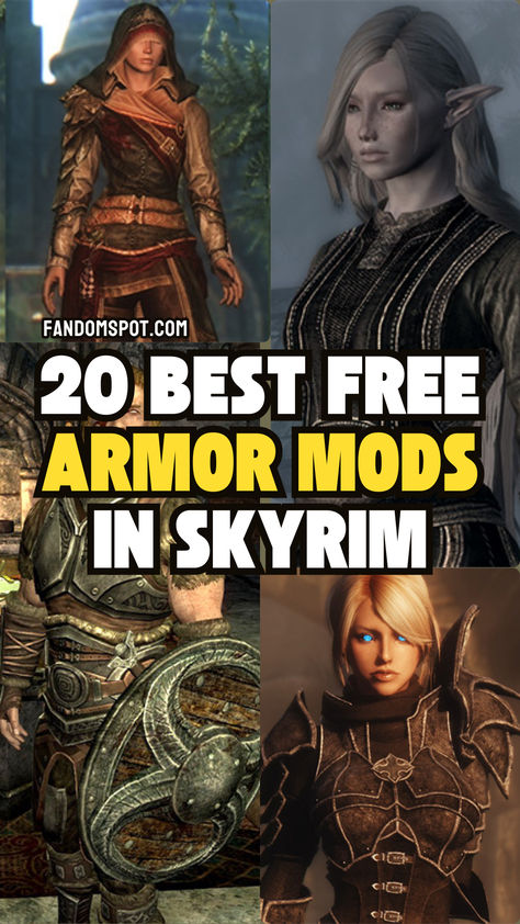 A listing of the coolest modded armor sets to add into Skyrim! Skyrim Clothes Mod, Skyrim Mods Xbox One, Inigo Skyrim, Skyrim Female Armor Mods, Skyrim Character Builds, Skyrim Armor Mods, Skyrim Mods Female, Skyrim Clothes, Skyrim Oc