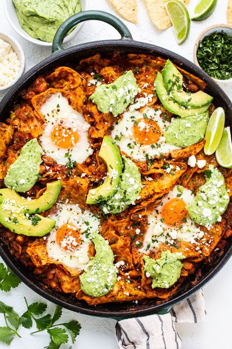 Chilaquiles With Eggs, Outdoor Brunch Party, Easy Chilaquiles Recipe, How To Make Chilaquiles, Easy Chilaquiles, Sweet Potato Crust Quiche, Isabel Eats, Chilaquiles Recipe, Roasted Tomato Salsa