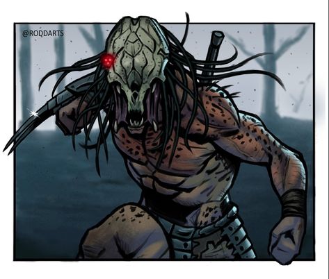 Feral Predator, Predator Artwork, Alien Vs Predator, Alien Vs, Cyberpunk Character, Alien Creatures, Monster Art, Scary Movies, Aliens