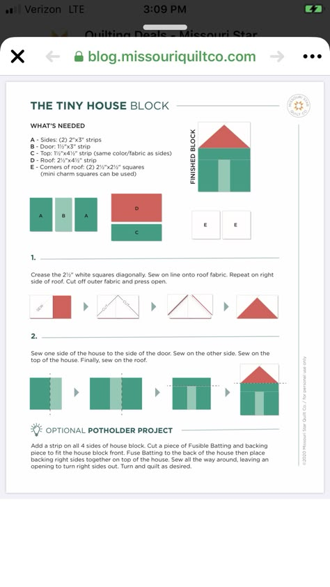 House Quilts Patterns Free, Tiny House Quilt Patterns Free, House Blocks Quilting Free Pattern, House Quilt Patterns Free, House Quilt Block Pattern Free, Tiny House Quilt Block Pattern Free, Quilted Houses Pattern, Free House Quilt Block Patterns, School House Quilt Block Pattern Free