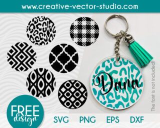 Free SVG Cut Files and Images | Creative Vector Studio Pattern Svg Free, Free Keychain Svg, Keychain Svg, Spiderman Svg, Keychain Display, Round Keychain, Pattern Svg, Round Pattern, Designs For Cricut