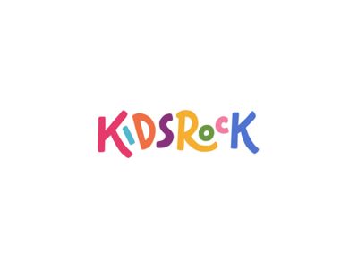 KidsRock Logo                                                       … Kids Logo Brand, Baby Logo Branding, Kids Branding Design, Typographie Logo, Logo Typo, Fun Lettering, Toys Logo, Ui Ux 디자인, Inspiration Logo Design