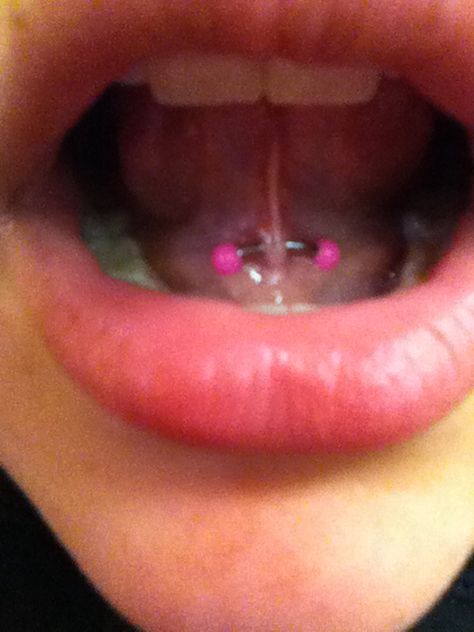 Tongue web piercing (: Tongue Web, Tongue Web Piercing, Web Piercing, Tongue Piercings, Piercing Inspo, Facial Piercings, Cute Piercings, Tongue Piercing, Jewelry Tattoo