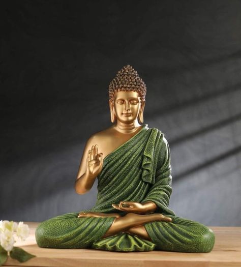 Statue Photoshoot, Blessing Buddha, Buddha Statue Garden, Buddha Background, Buddha Poster, Buddha Idol, Home Decor India, Yoga Room Decor, Statue Garden