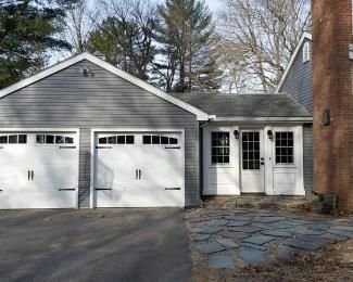 Breezeway Doors Entrance, Mudroom Garage Addition, Breezeway Ideas Enclosed, Mudroom Extension, Breezeway Ideas To Garage Enclosed, Breezeway Remodel, Addition To Ranch House, Breezeway Mudroom, Garage Breezeway