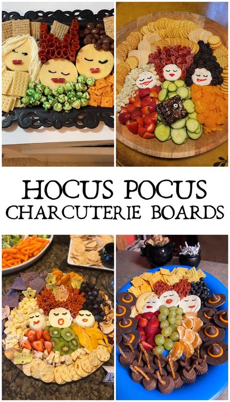 Hocus Pocus Charcuterie Board, Hocus Pocus Charcuterie, Halloween Apps, Halloween Appetizers Easy, Creepy Halloween Food, Halloween Charcuterie, Halloween Party Appetizers, Hocus Pocus Party, Halloween Food Appetizers