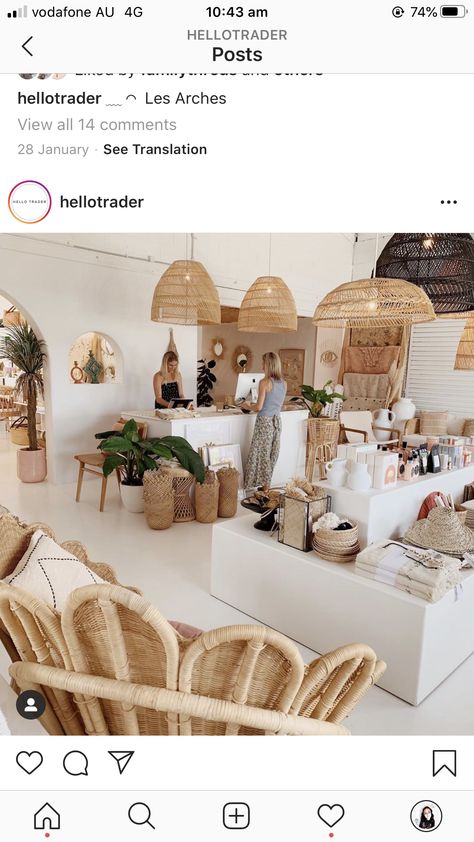 Pottery Studio Home Decor, Scandinavian Boutique Interior, Mykonos Boutique Store, Hotel Retail Store Designs, Mediterranean Store Design, Boho Retail Store Interior Design, Small Concept Store Design, Boho Shop Decor, Modern Boho Boutique