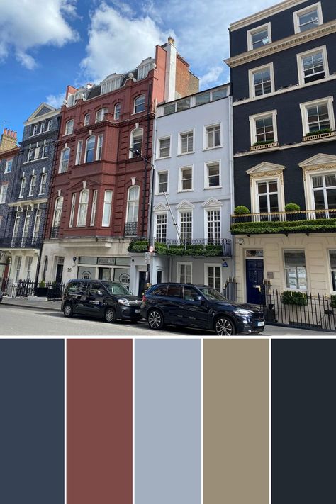 My lovely London ❤️ My Colour Palette "London's vibes" London Colour Palette, London Color Palette, My Colour Palette, Belgravia London, London Buildings, London Vibes, London Architecture, Theatre Design, London Places