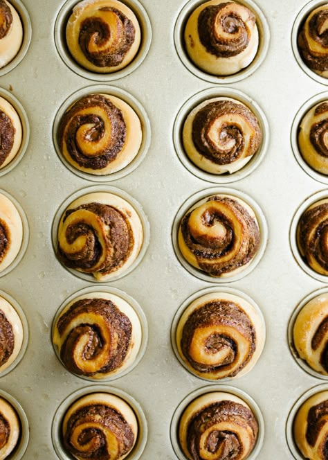 Mini Cinnamon Desserts, Cinnamon Roll Mini Muffins, Miniature Cinnamon Rolls, Cinnamon Rolls In Cupcake Pan, Mini Cinnamon Roll Bites, Cinnamon Rolls Mini, Individual Cinnamon Rolls, Mini Cinnamon Rolls Homemade, Mini Cinammon Rolls