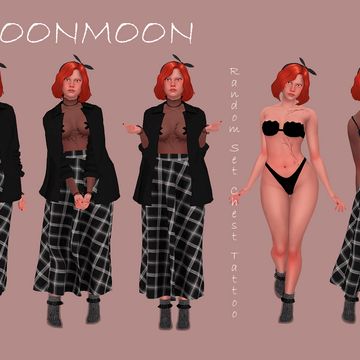 Random Tattoo | MOONMOON на Patreon Moon Tattoos, 4 Tattoo, Tattoo Set, Moon Tattoo, The Sims, Sims 4, Moon, Tattoos