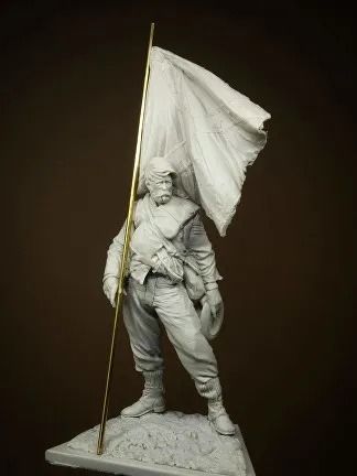 Flag Bearer, Resin Kit, Full Figured, Present Day, Miniatures, Flag