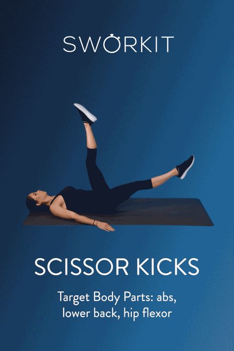 Scissors Abs Workout, Lower Abdominal Workout, Scissor Kicks, Shape Fitness, Lower Belly Workout, Abdominal Exercises, Lower Belly, Leg Lifts, Great Body