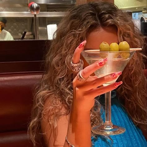 Martini, A Woman, Glass, On Instagram, Instagram