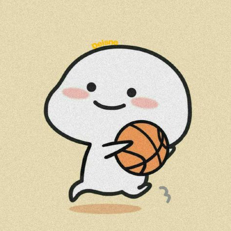 Bola Basket Aesthetic, Basketball Art Draw, Basketball Doodle, Funny Stickman, Boys Prints, Ball Drawing, Funny Cartoon Gifs, Sticker Maker, Cartoon Images