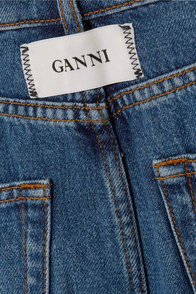 Ganni Denim Maxi Skirt - Mid denim #Maxi#Denim#Ganni Ganni Aesthetic, Ganni Branding, Ganni Outfit, Ganni Girl, Denim Aesthetic, Brand Inspiration Board, Digital Marketing Design, Daily Outfit Inspiration, All White Outfit