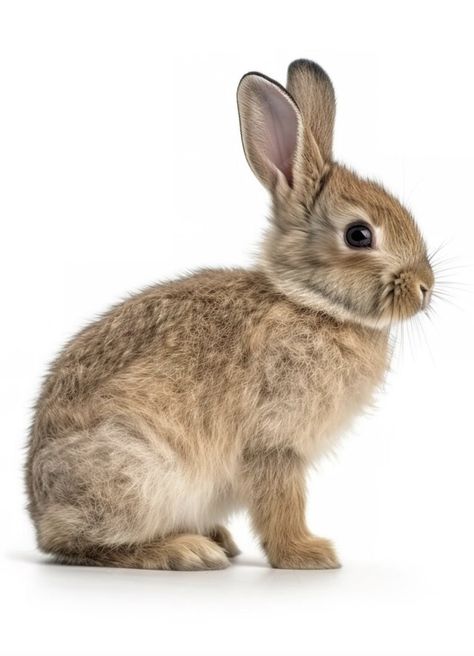 Bunny Sitting, Rabbit Images, Animals Full Body Photography, Wild Rabbits, Bunny Side Profile, Bunny Photography, Bunny Side View, Rabbit Profile, Rabbit Head Reference