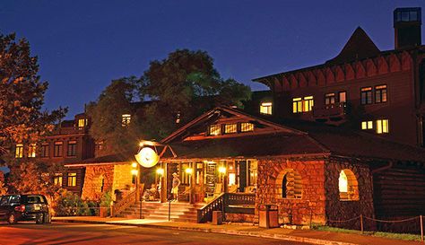 El Tovar Hotel at Grand Canyon South Rim - My Grand Canyon Park Grand Canyon Hotels, Grand Canyon Vacation, National Park Lodges, Grand Canyon South Rim, Hotel Entrance, All I Ever Wanted, Road Trip Planning, The Grand Canyon, Grand Canyon National Park