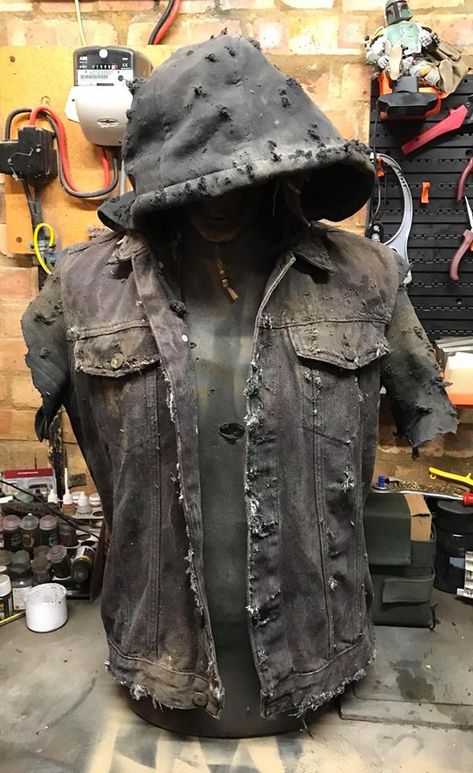 Dusk munkey jacket Mens Post Apocalyptic Fashion, Apocalyptic Outfit Men, Post Apocalyptic Jacket, Apocolypse Fashion Male, Post Apocalyptic Outfit Male, Apocalypse Outfit Male, Zombie Apocalypse Outfits Male, Post Apocalypse Outfit, Apocalypse Jacket