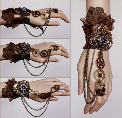 Steam Punk Diy, Steampunk Aesthetic, Mode Steampunk, Gothic Jewellery, Steam Punk Jewelry, Steampunk Wedding, Steampunk Diy, Steampunk Accessories, Steampunk Costume