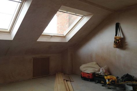 Loft Conversion Roof, London Terrace House, Attic Design Ideas, Farmhouse Staircase, Loft Conversion Bedroom, Dormer Loft Conversion, Roof Lights, Attic Loft, Staircase Remodel