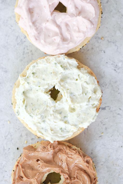 Cream Cheese Flavors, Diy Whipped Cream, Flavored Cream Cheese, Cream Cheese Spread Recipes, Bagel Spread, Flavored Cream Cheeses, Cheese Spread Recipes, Cheese Spreads, Cheese Dips