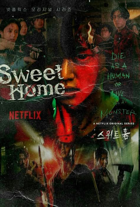 Sweet Home Season 2 Poster, Sweet Home Netflix Poster, Sweet Home Season 3, Sweet Home Kdrama Poster, Sweet Home Wallpaper Drama, Sweet Home Movie, Home Sweet Home Game, Sweet Home Drama, Sweet Home Wallpaper