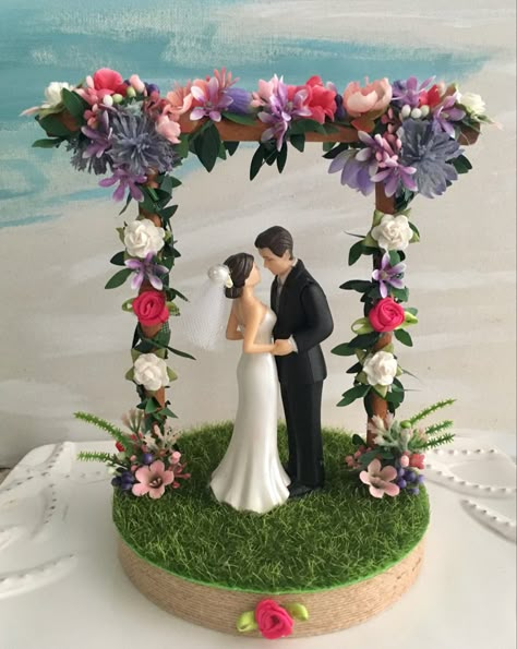 Floral Pergola, Garden Wedding Bride, Coastal Centerpiece, Pooja Door Design, Beach Wedding Cake Toppers, Wedding Platters, Bride And Groom Cake, Wedding Stage Backdrop, Bride And Groom Cake Toppers