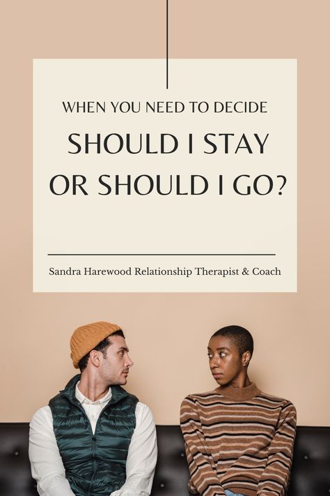 Thinking about whether to stay or go? Most couples get stuck at some point in their relationship. Find out where and the 4 myths to consider before making that decision. Deciding Whether To Stay Or Go, Do I Stay Or Do I Go Relationships, Should I Stay Or Should I Go, Stay Or Go, Should I Stay, Blaming Others, Ending A Relationship, Relationship Bases, Inside Job