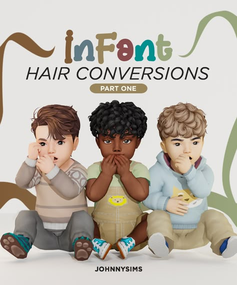 Infant Hair Cc, Sims 4 Infant Hair, The Sims 4 Kids, Sims 4 Infant, Toddler Hair Sims 4, Infant Cc, Toddler Cc Sims 4, Mods Sims 4, Infant Hair